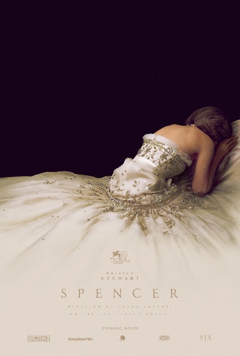 Kristen Stewart in the official poster for Spencer, the Princess Diana biopic