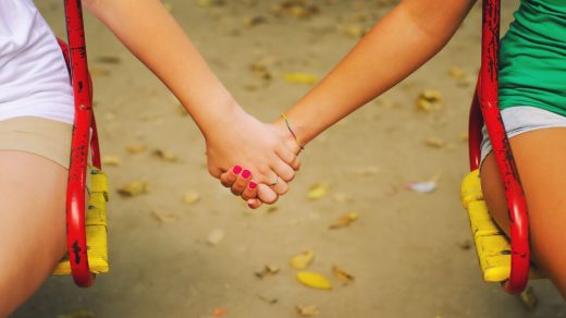 Lesbian Teen Girls Holding Hands