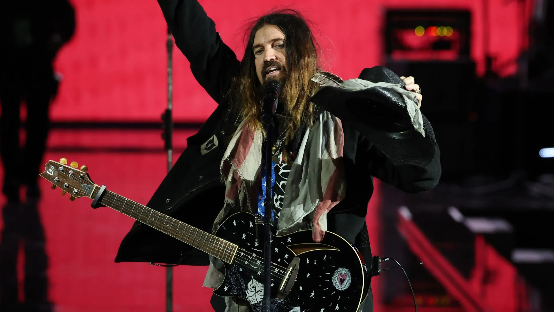 Billy Ray Cyrus performs during the Liberty Inaugural Ball in Washington DC