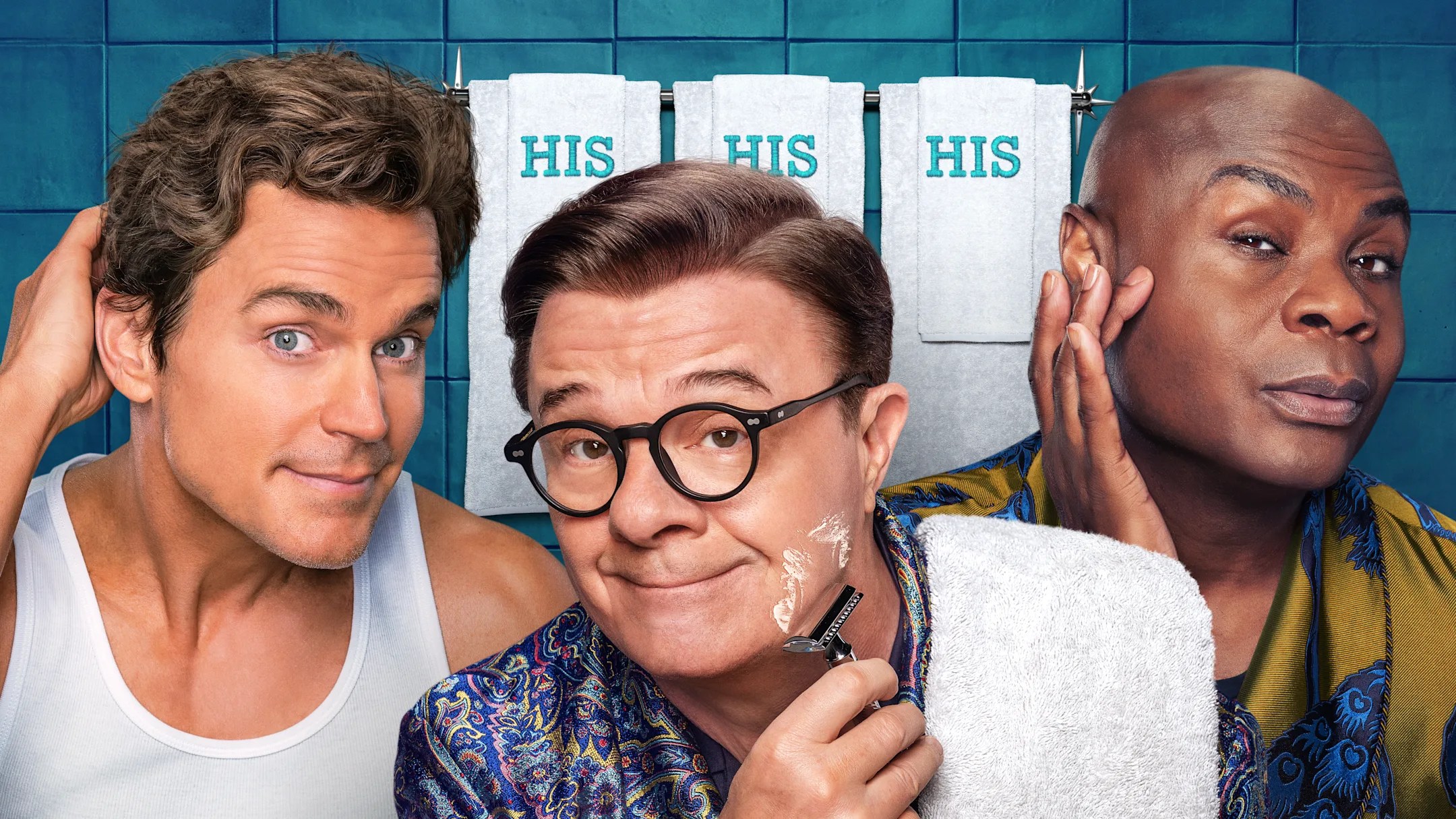 Matt Bomer, Nathan Lane, and Nathan Lee Graham in Mid-Century Modern poster.